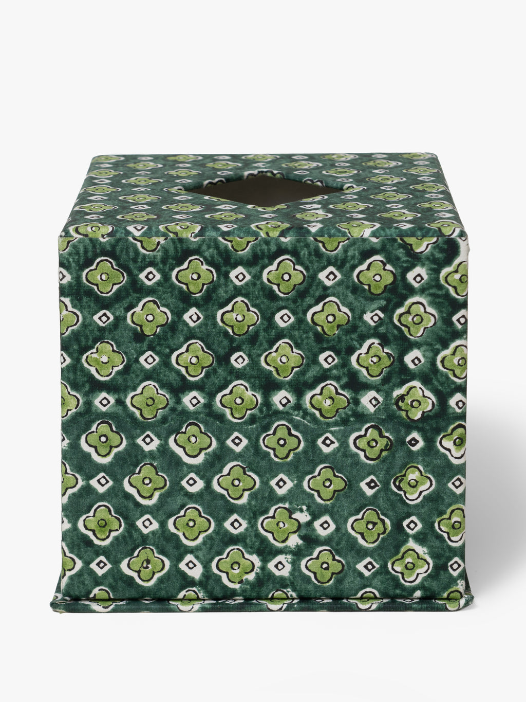 Foxglove Emerald Tissue Box