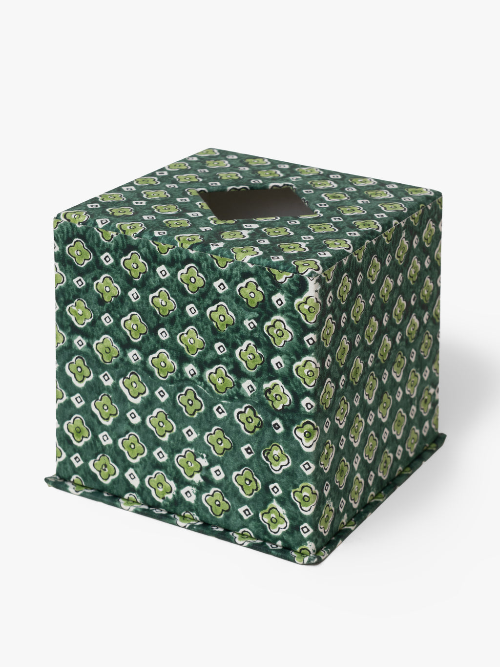 Foxglove Emerald Tissue Box