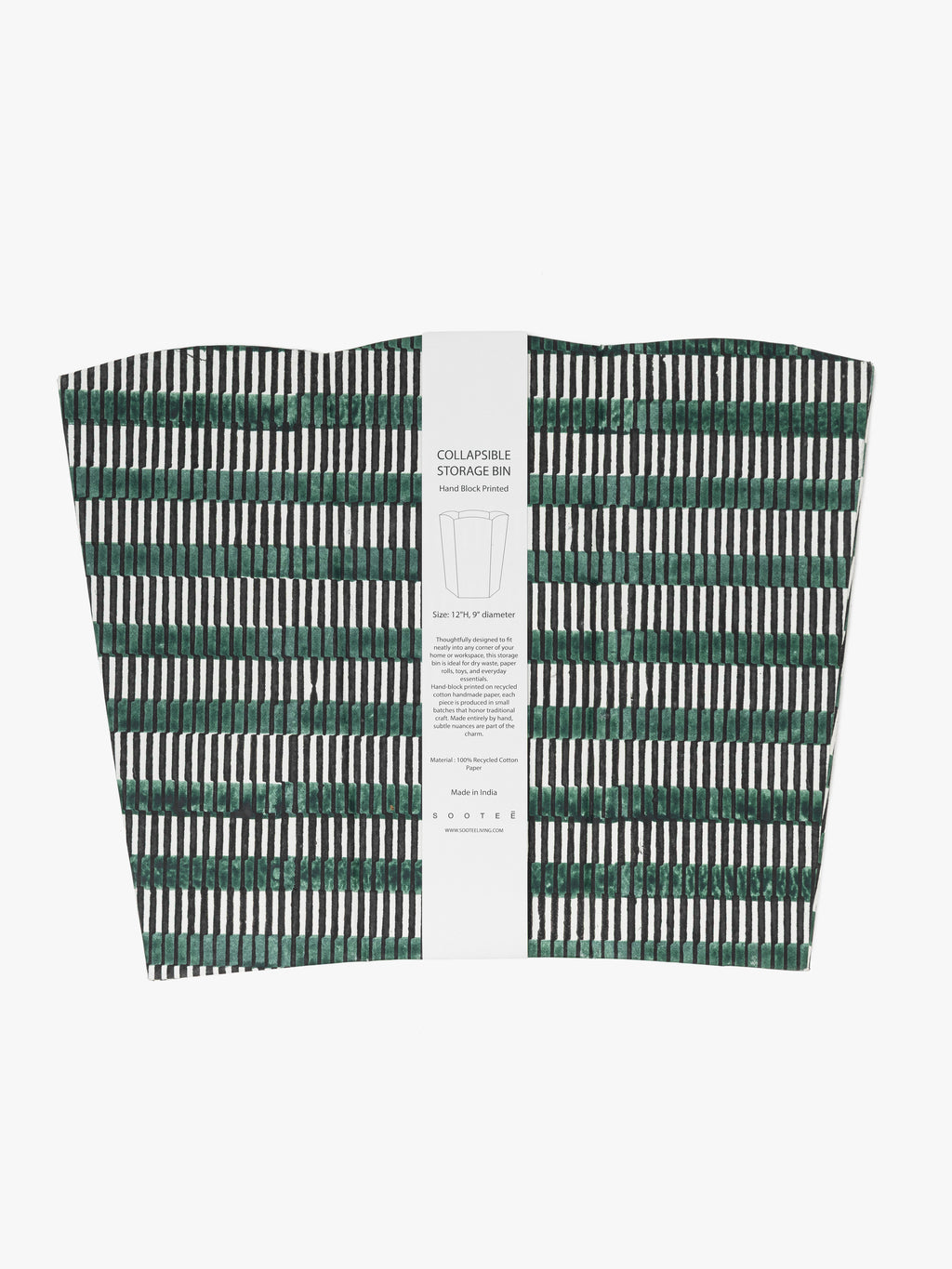 Scallop Collapsible Storage Bin - Lakeer