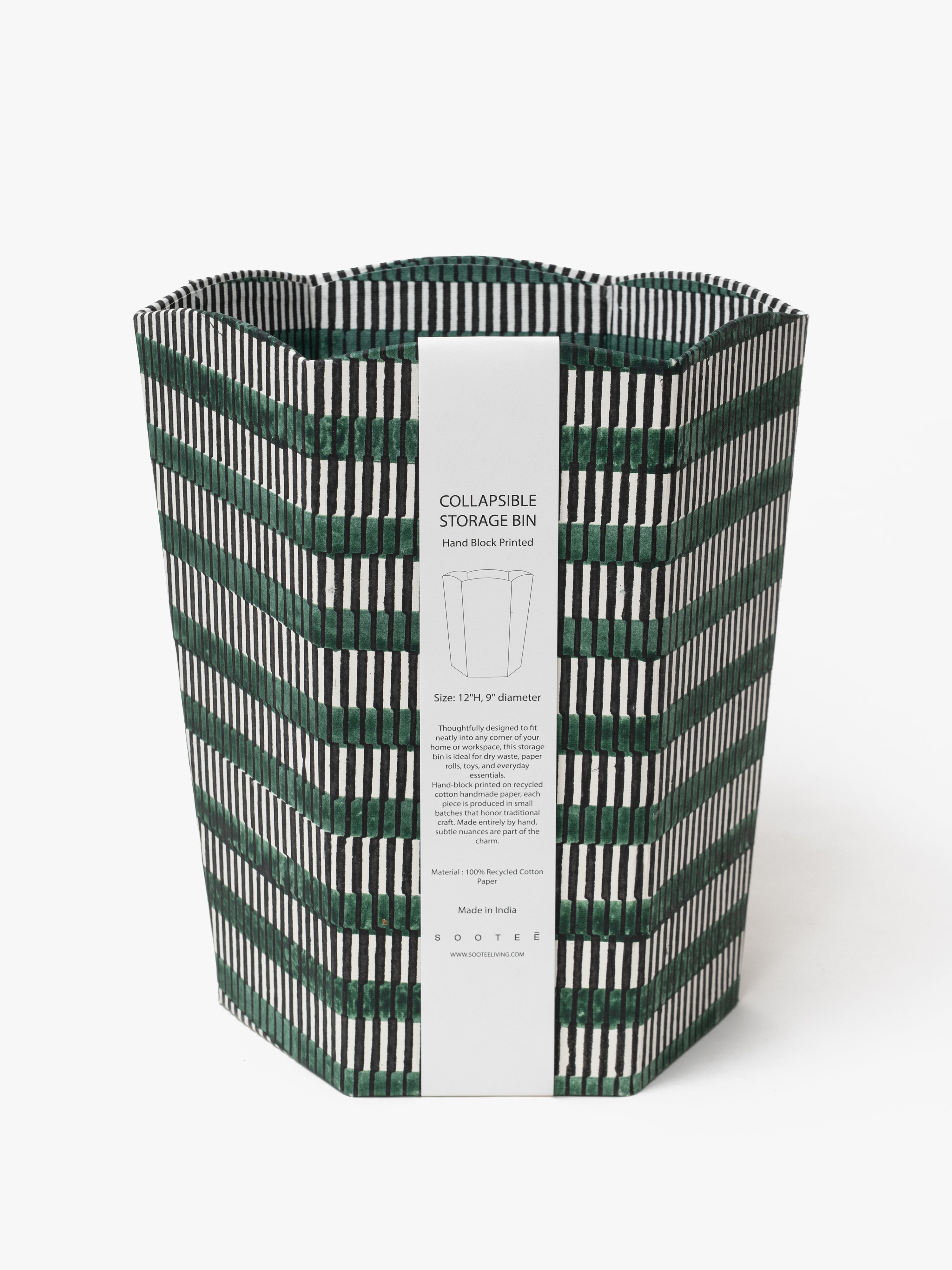 Scallop Collapsible Storage Bin - Lakeer