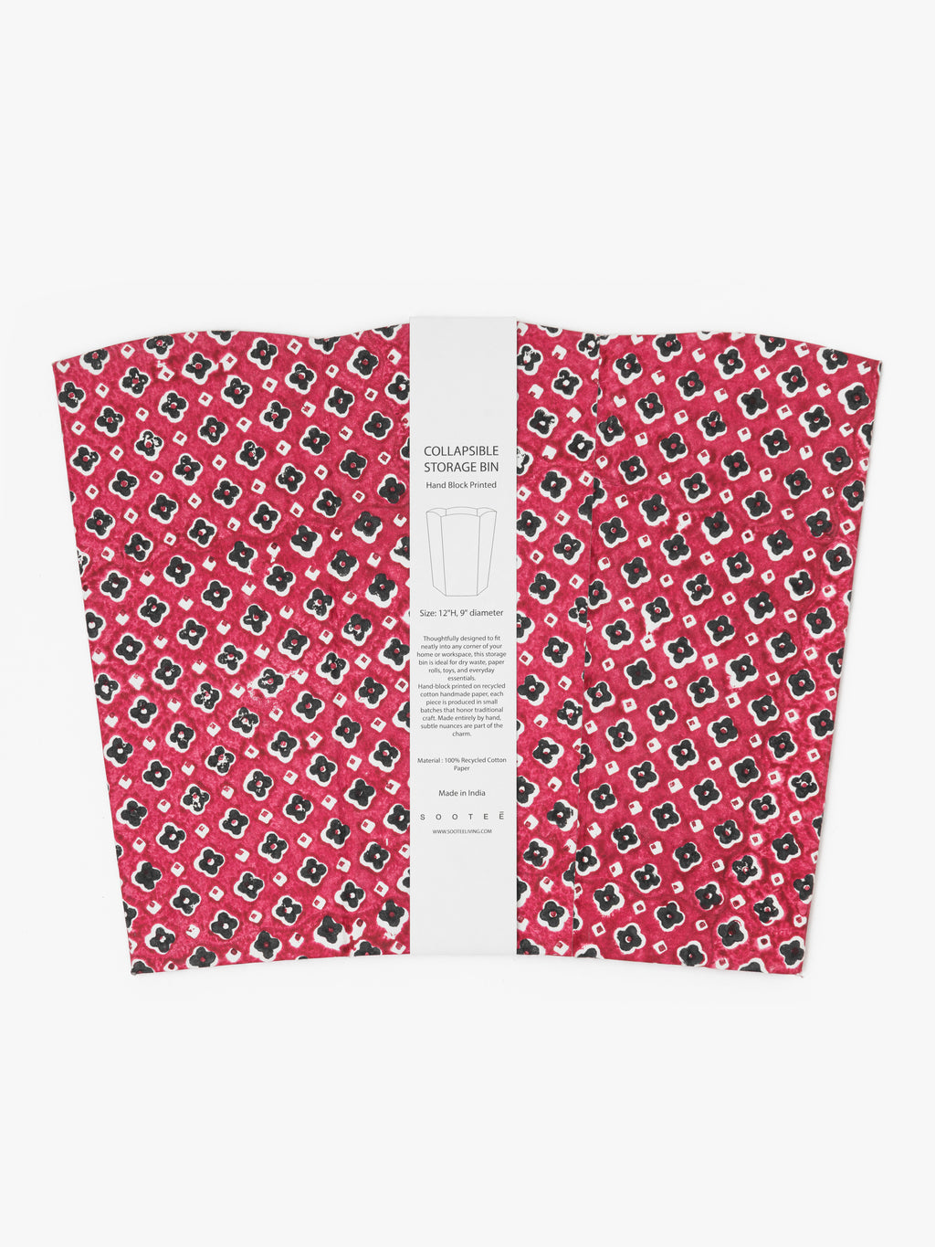 Scallop Collapsible Storage Bin - Khuka