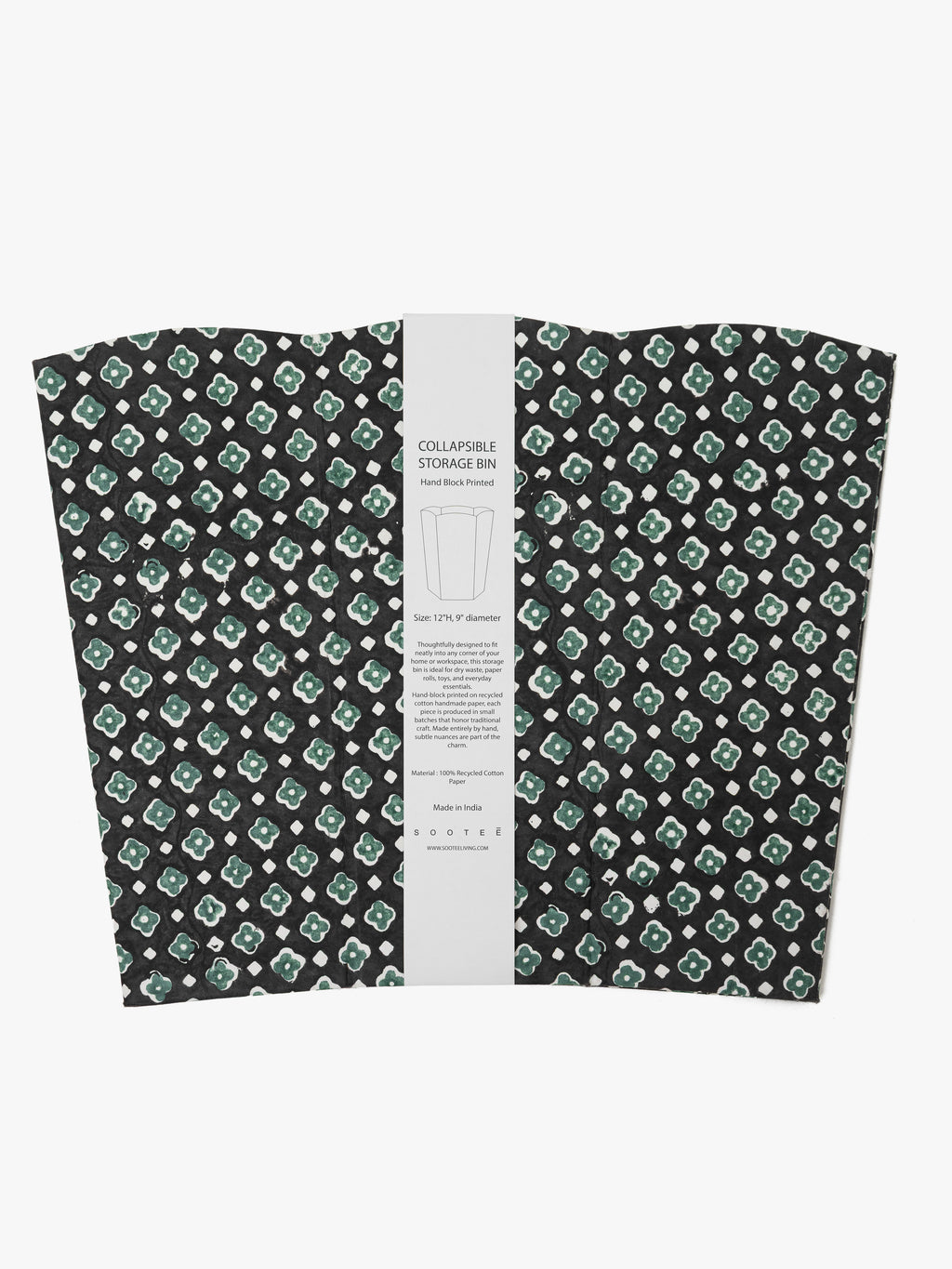 Scallop Collapsible Storage Bin - Khuka