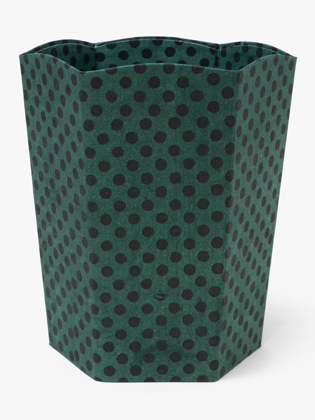 Scallop Collapsible Storage Bin - Polka