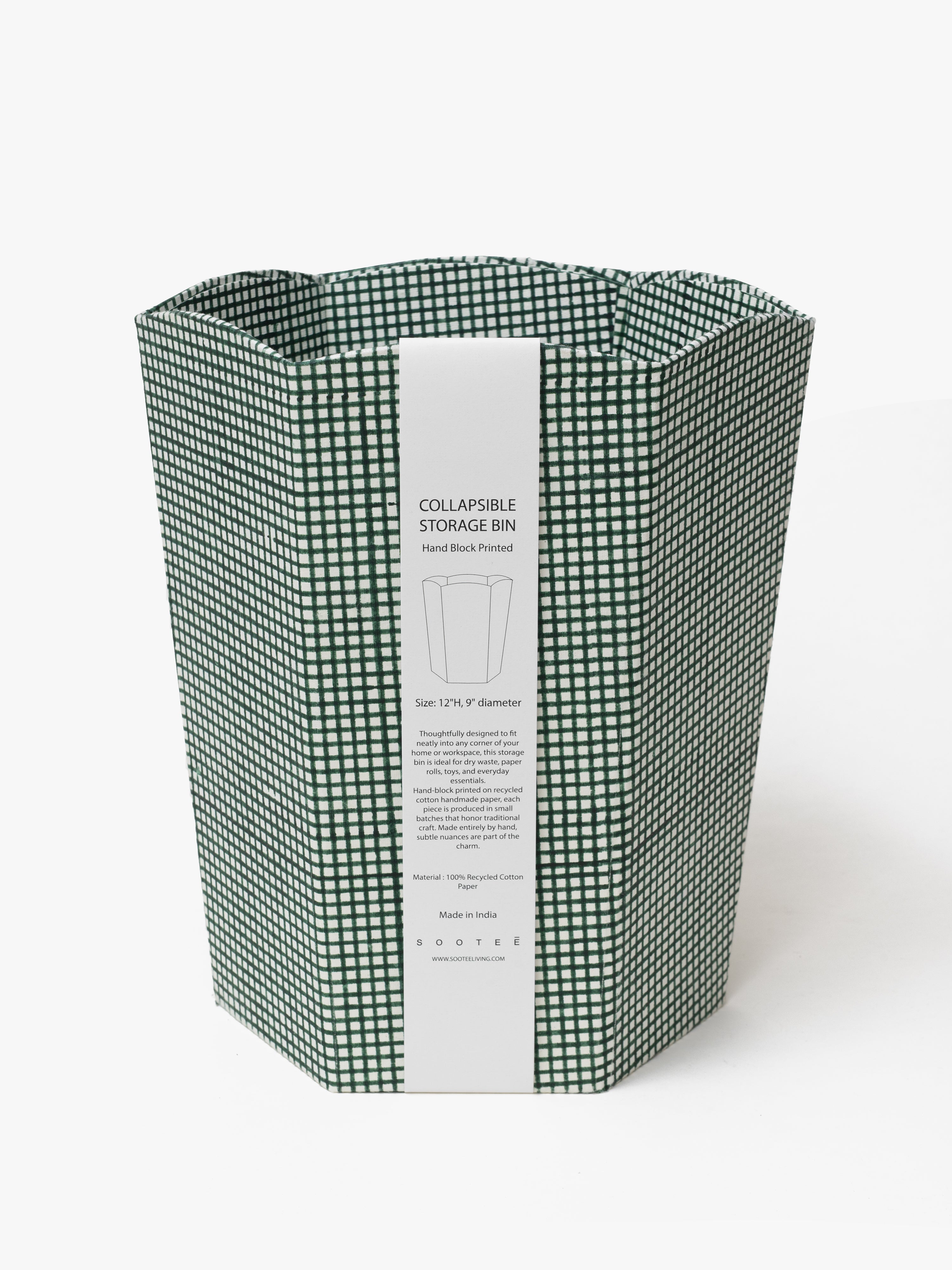 Scallop Collapsible Storage Bin - Chokor