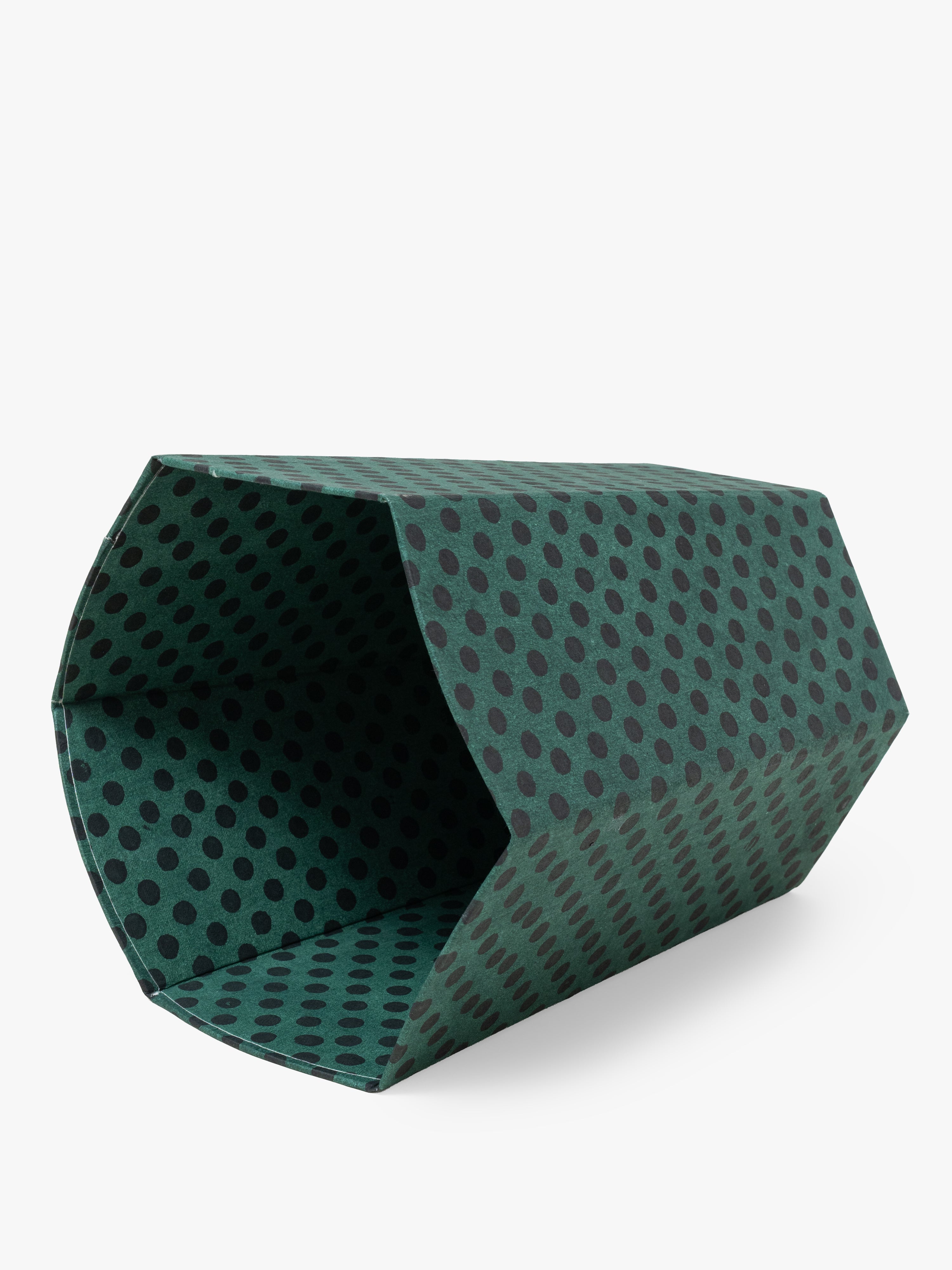 Scallop Collapsible Storage Bin - Polka