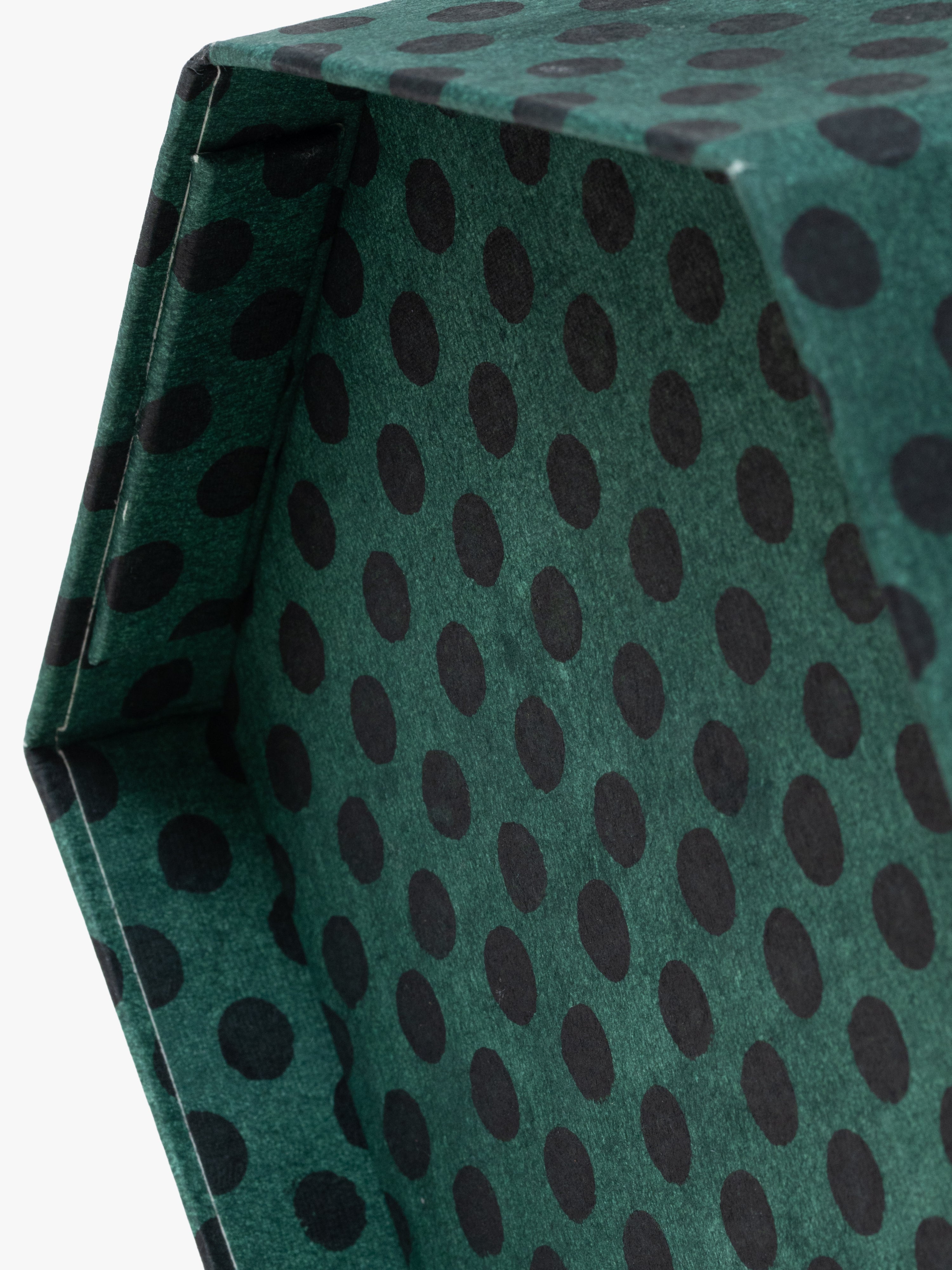 Scallop Collapsible Storage Bin - Polka