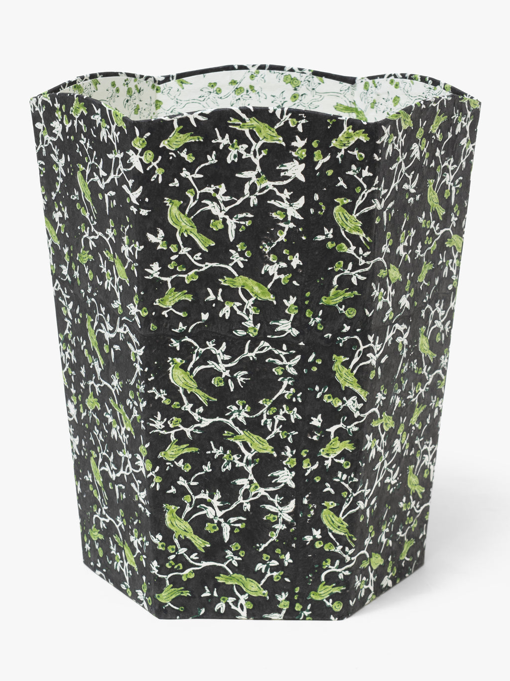 Scallop Collapsible Storage Bin - Birds of the Meadow