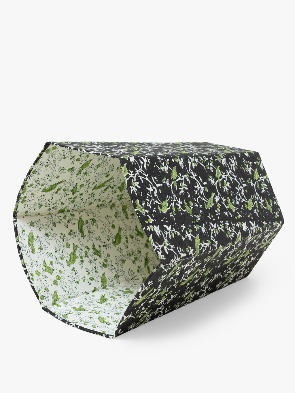 Scallop Collapsible Storage Bin - Birds of the Meadow